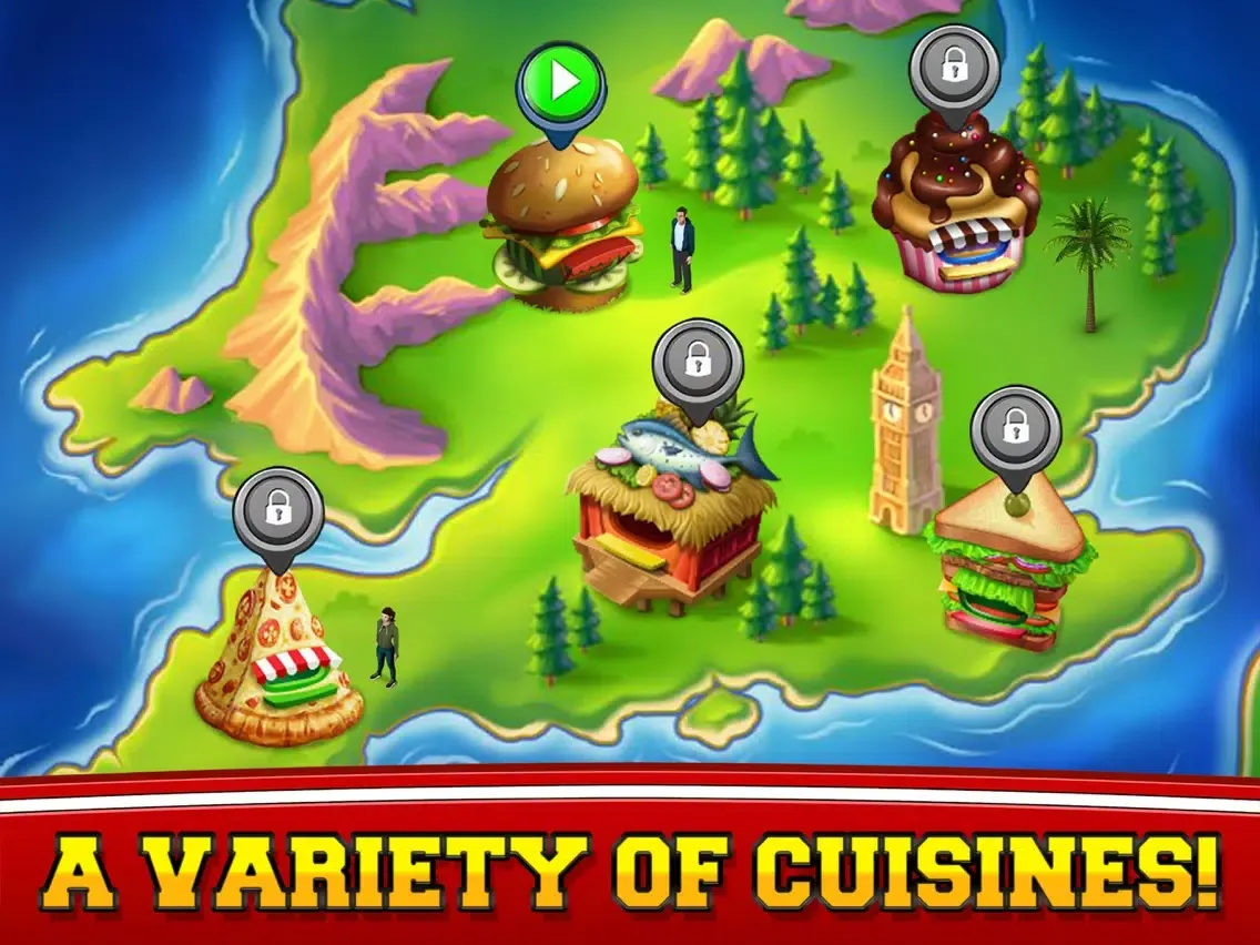 Food Cafe Kitchen Chef : Cooking Maker kids Games iPad 应用截图