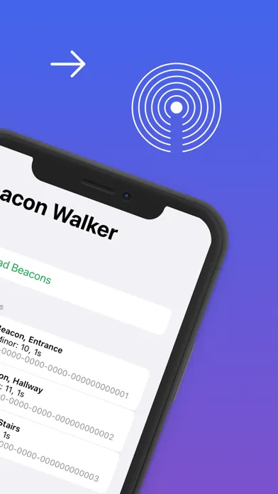 Capturas de pantalla de Beacon Walker tool for iBeacon
