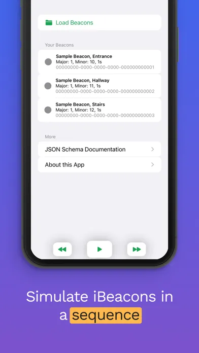 Capturas de pantalla de Beacon Walker tool for iBeacon