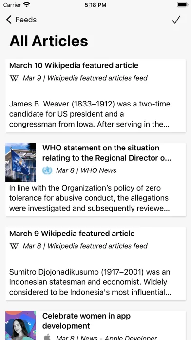 CloudNews - Feed Reader स्क्रीनशॉट