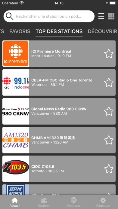 Radio Canada: Live AM FM Tuner 스크린샷