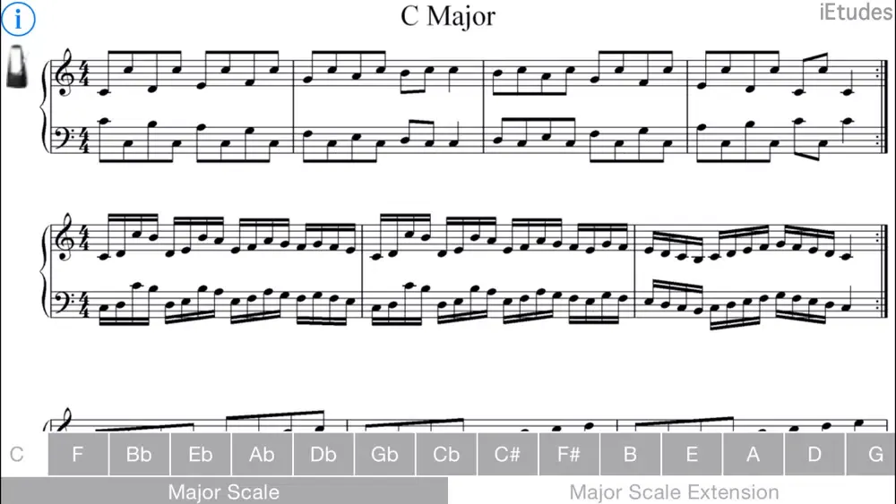 Major Scales Piano应用截图