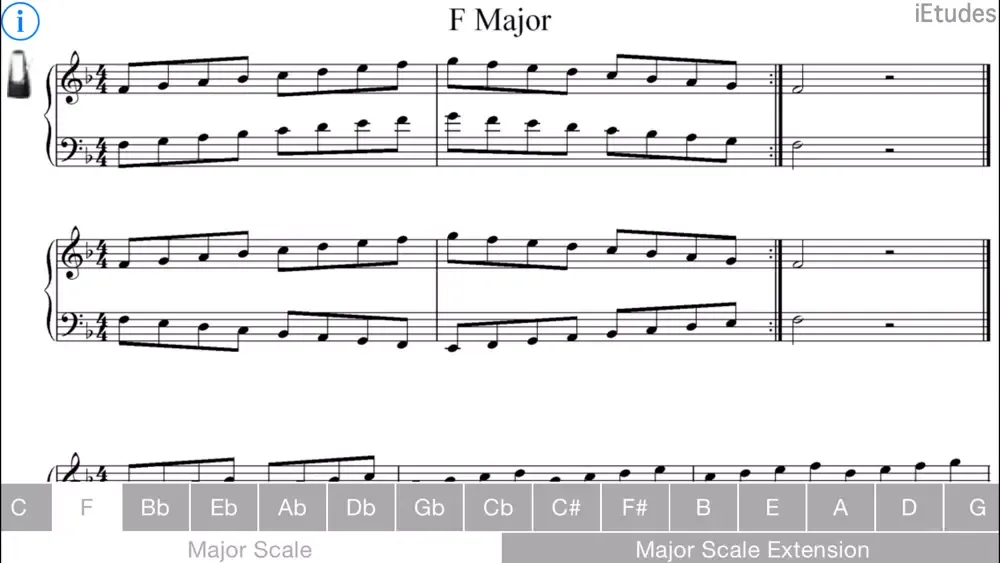 Major Scales Piano应用截图