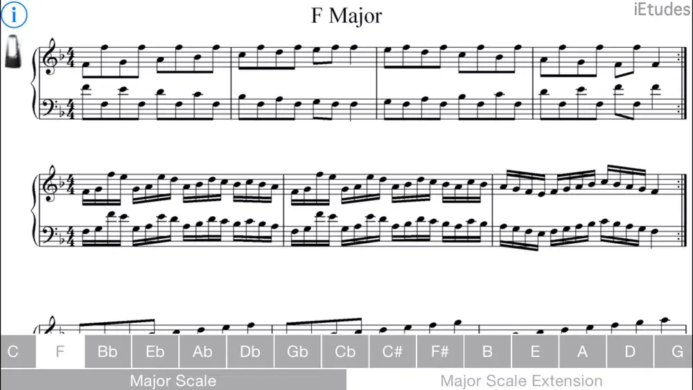 Major Scales Piano应用截图