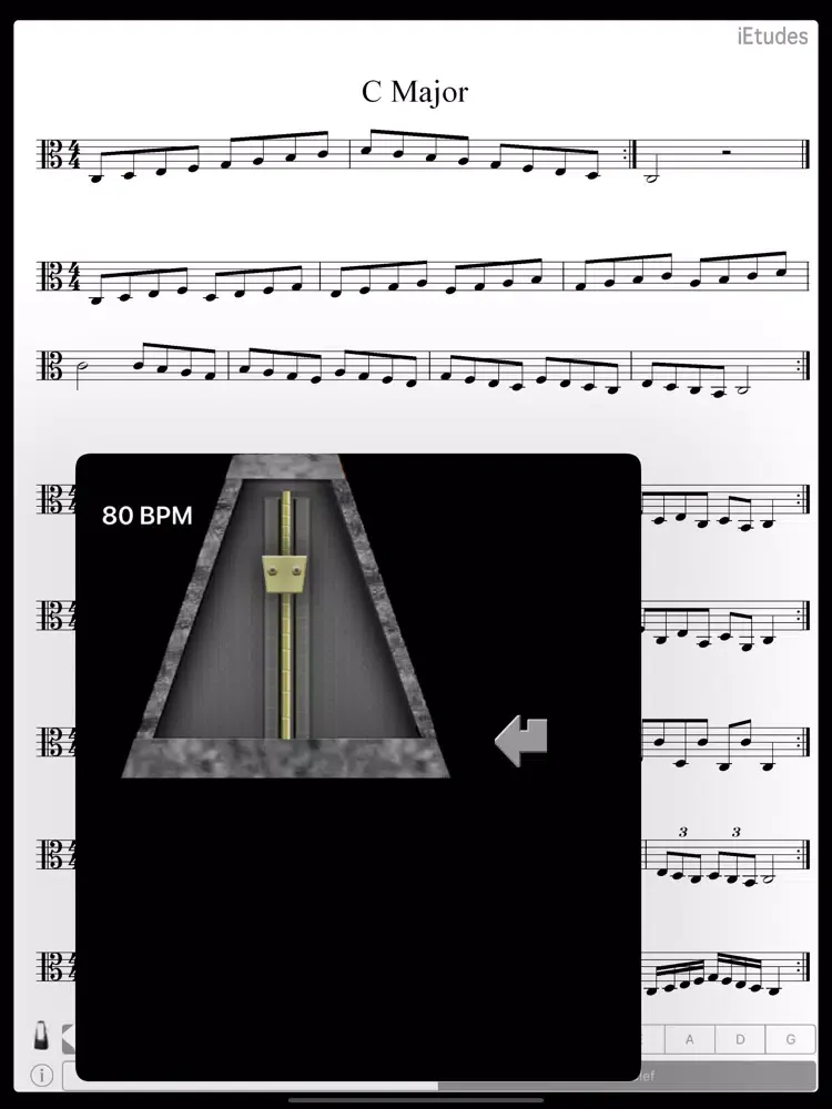 صور Major Scales Alto & Tenor Clef iPad 