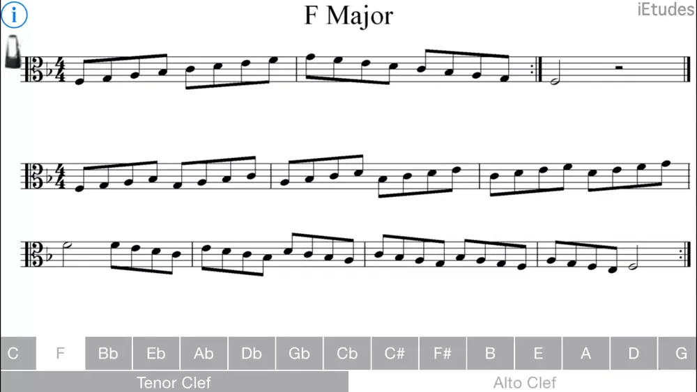 صور Major Scales Alto & Tenor Clef