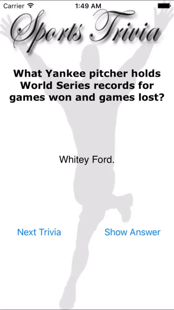 Screenshot di Sports Trivia Collection