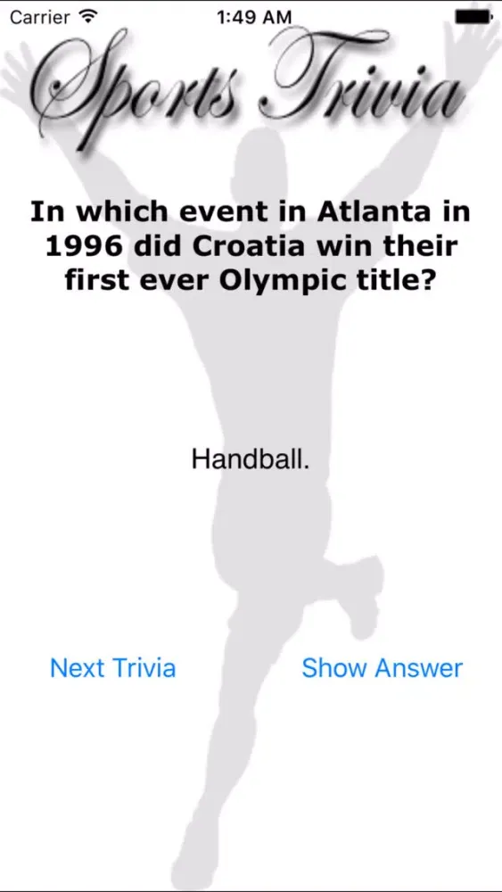 Screenshot di Sports Trivia Collection