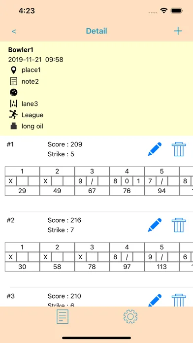 Zrzuty ekranu Scoreboard for Duckpin Lite