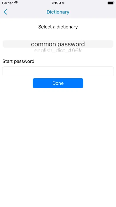 Ảnh chụp màn hình của ZIP password finder