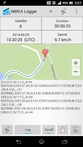 Zrzuty ekranu NMEA Tools