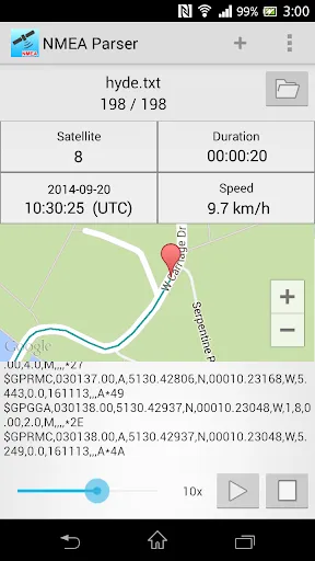 Zrzuty ekranu NMEA Tools