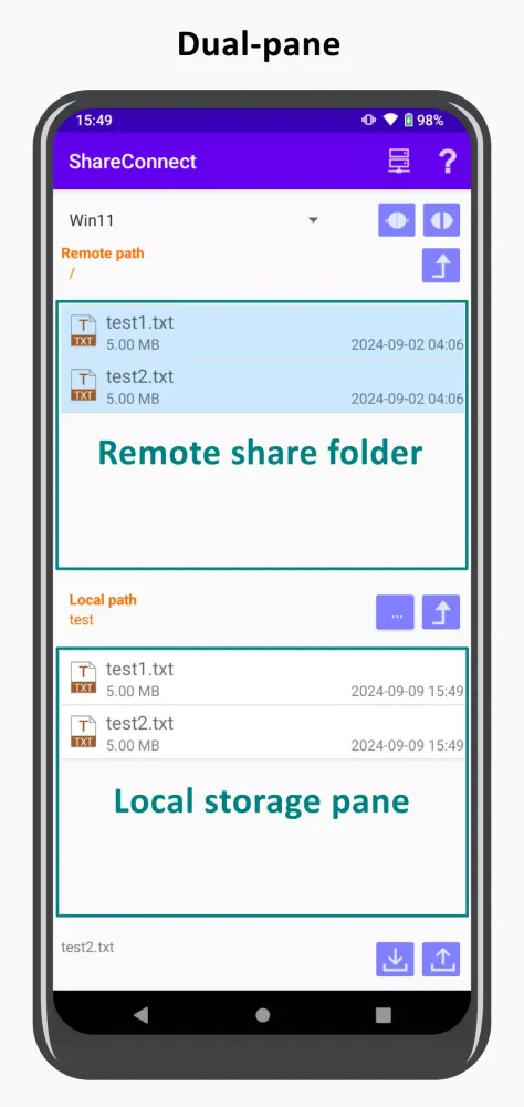 Ảnh chụp màn hình của ShareConnect