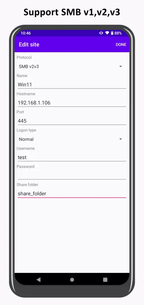 Ảnh chụp màn hình của ShareConnect