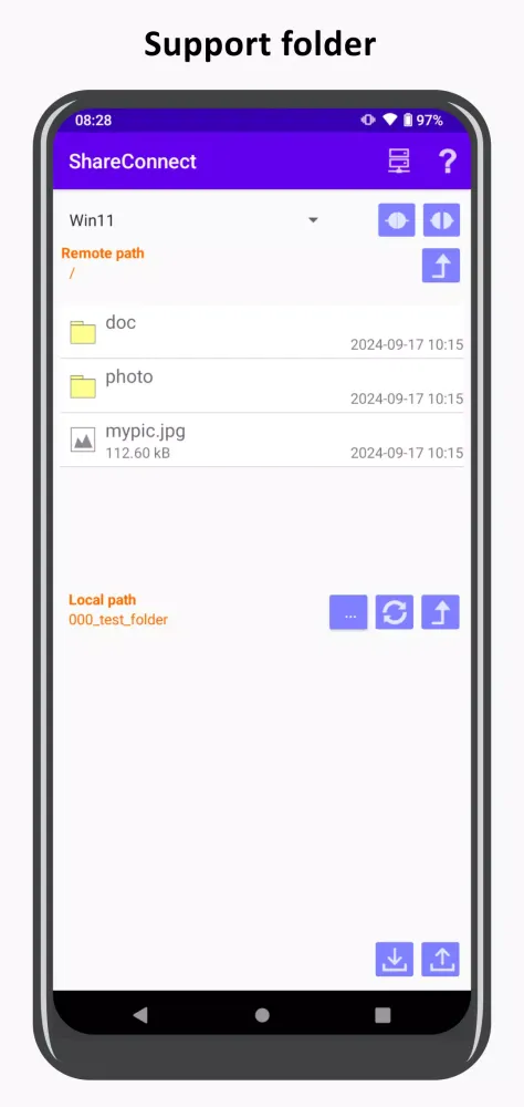 Ảnh chụp màn hình của ShareConnect