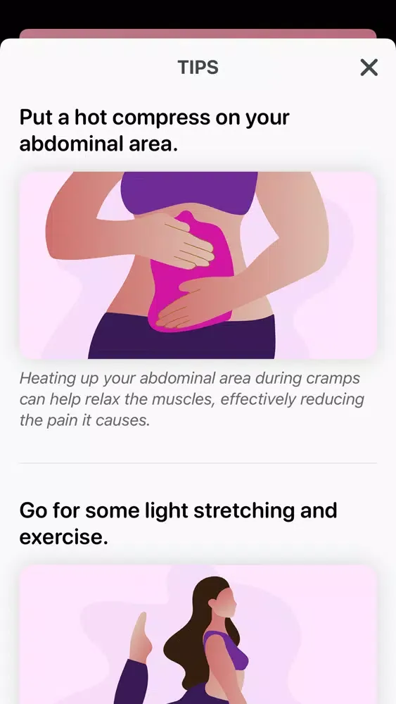 Скриншоты DOT: Period Flo Tracker App