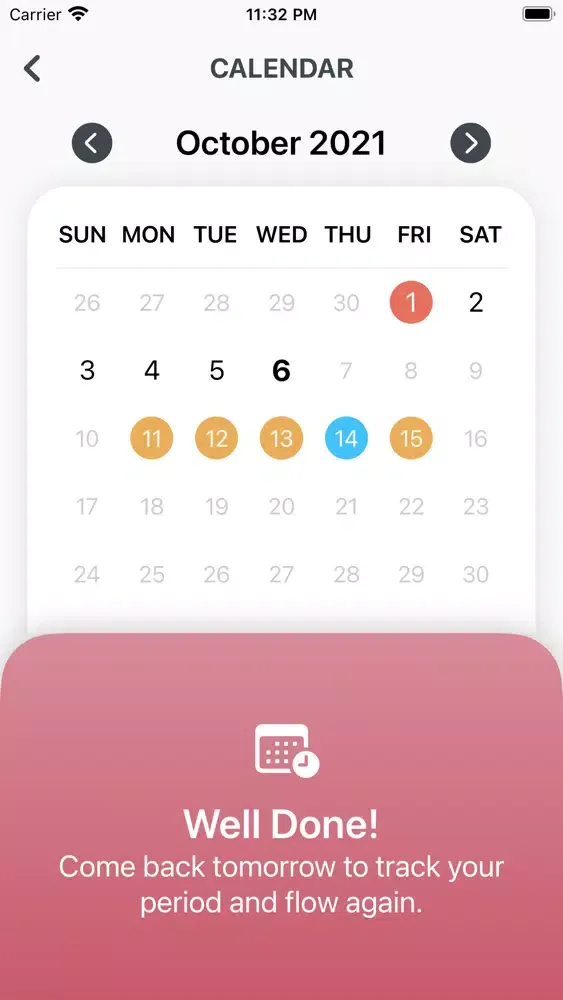Скриншоты DOT: Period Flo Tracker App