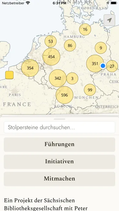 Stolpersteine Guide スクリーンショット