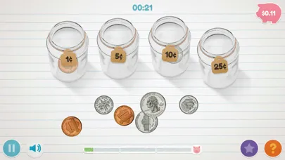 Tangkapan skrin Peter Pig's Money Counter