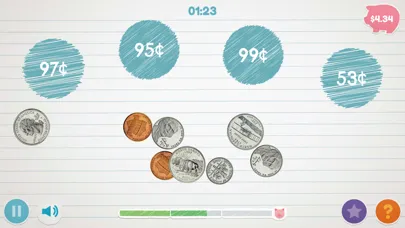 Tangkapan skrin Peter Pig's Money Counter
