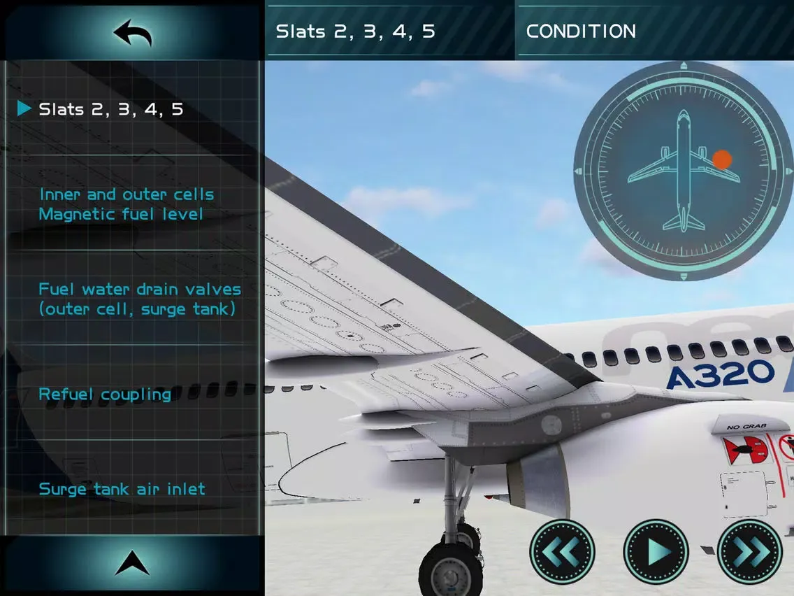A320 Virtual Walk-around iPad  Screenshots