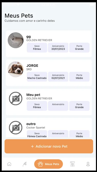 Meu Pet: histórico completo স্ক্রিনশট