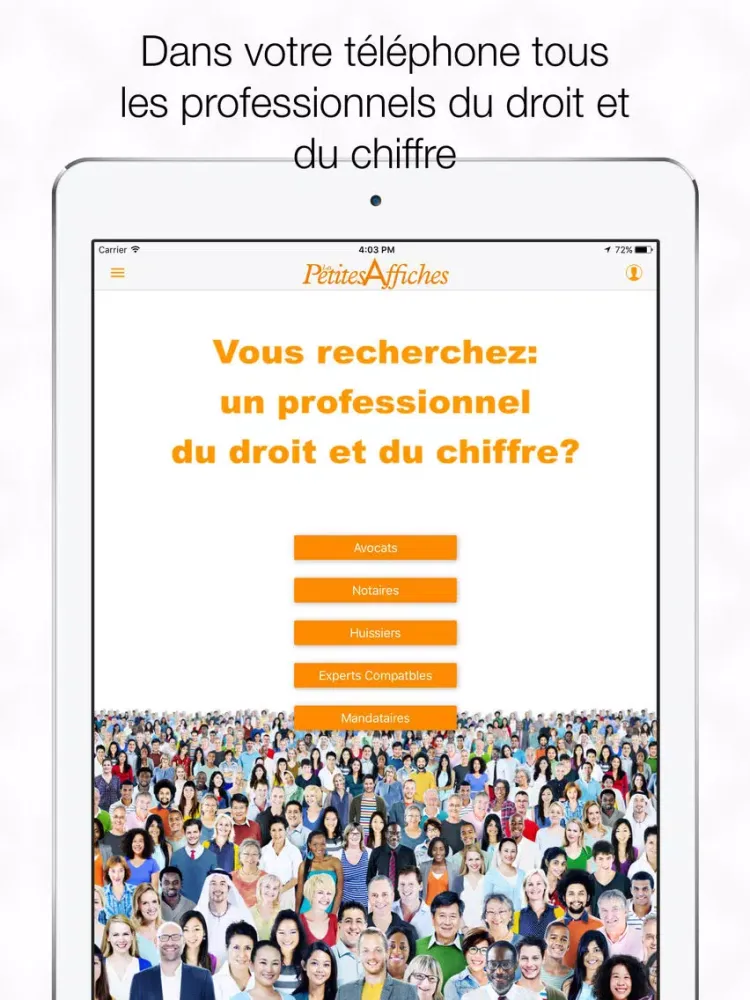 Annuaire Pro iPad 應用截圖
