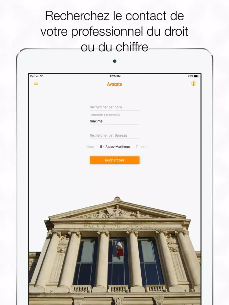 Annuaire Pro iPad 應用截圖