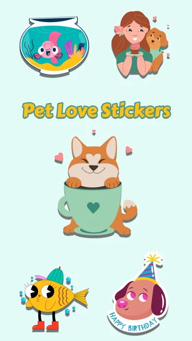 Pet Love Stickers - WASticker स्क्रीनशॉट