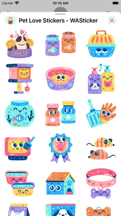 Pet Love Stickers - WASticker स्क्रीनशॉट