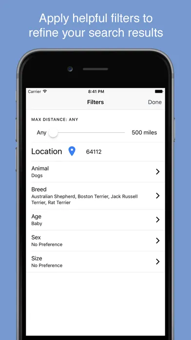 Pet Search - Adopt a Pet應用截圖