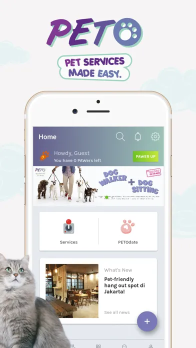 PETO - Pet Services + Adoption Screenshots