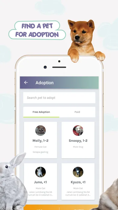 PETO - Pet Services + Adoption Screenshots