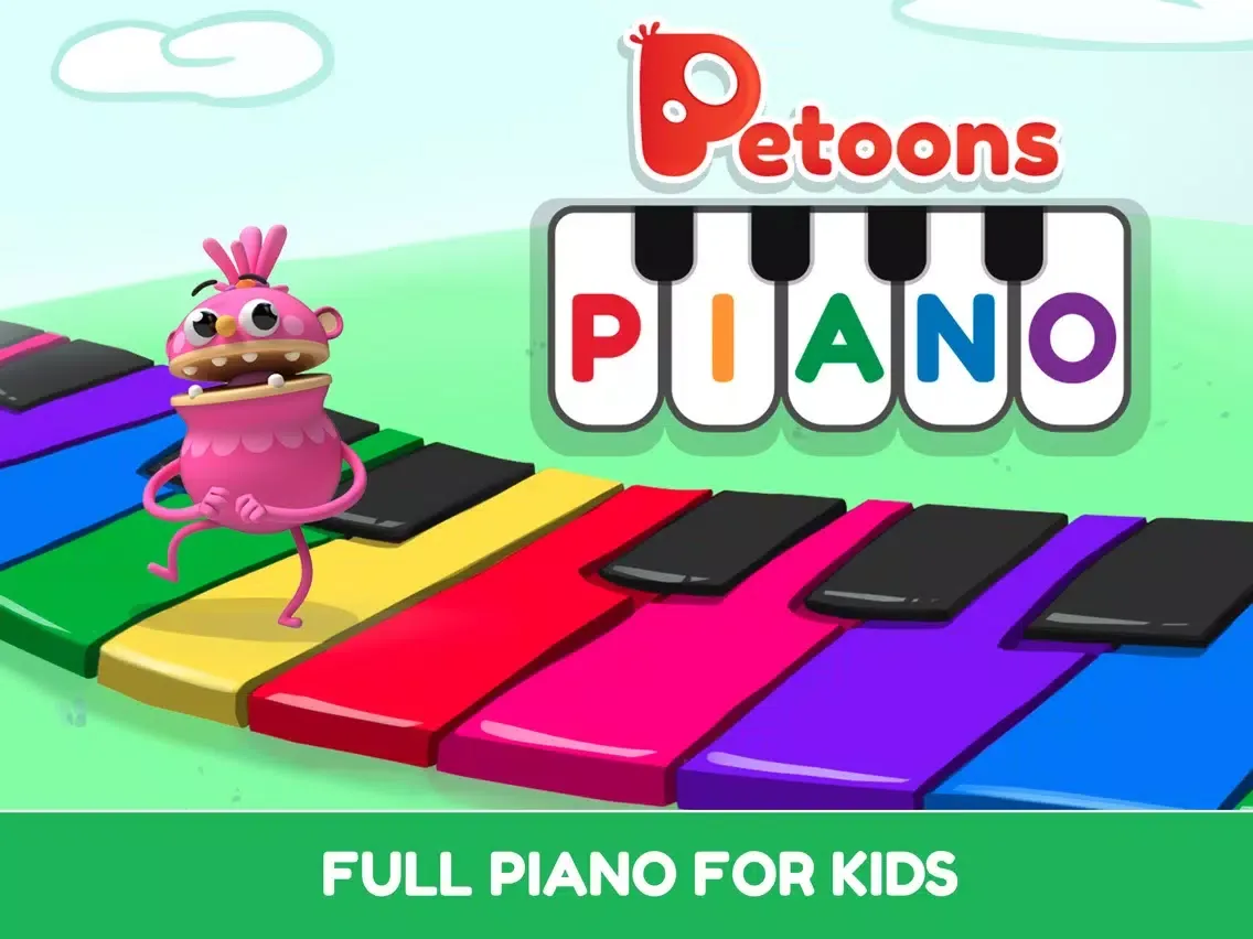 صور Petoons Piano music and songs for kids and family iPad 
