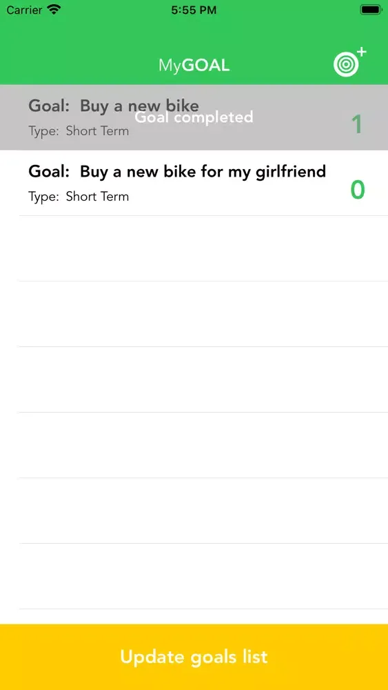 MyGoals - set and reach goals Screenshots