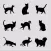 Black Cats Stickers