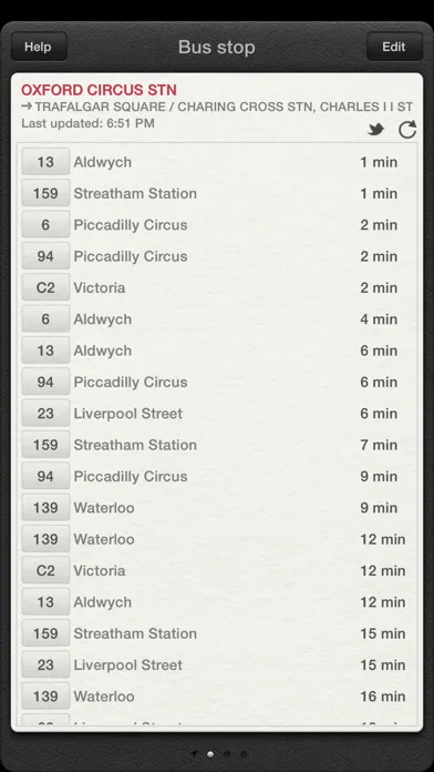 Capturas de pantalla de Next Bus Times for London