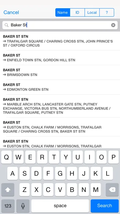 Capturas de pantalla de Next Bus Times for London