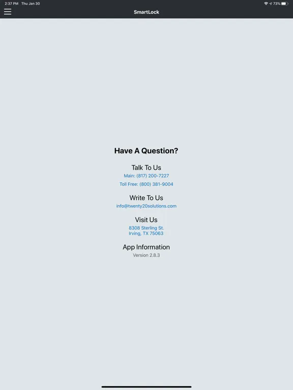 EPIC.iO SmartLock iPad 应用截图