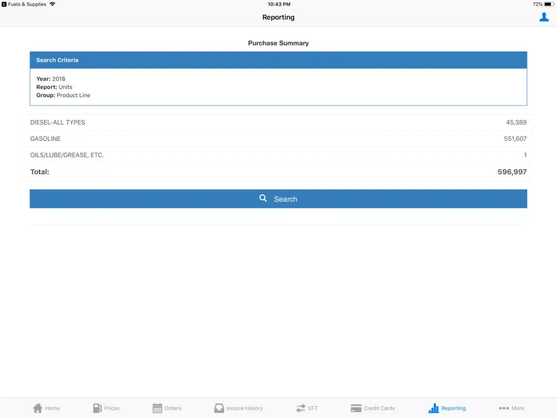 Capturas de pantalla de Hartland Fuel Products iPad 