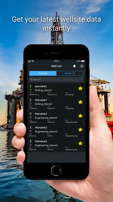 Ảnh chụp màn hình của PetroVue Mobile