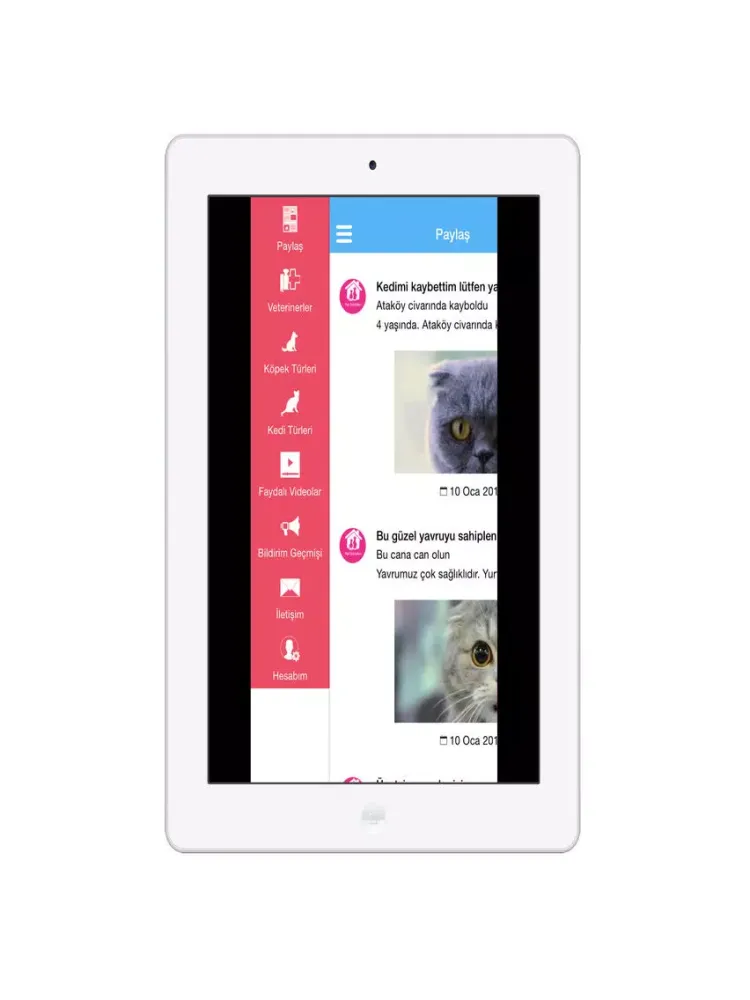 Tangkapan layar Pet Sahiplen iPad 
