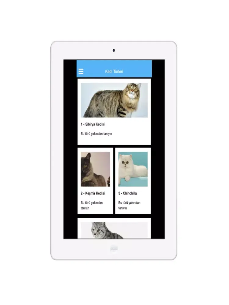 Tangkapan layar Pet Sahiplen iPad 