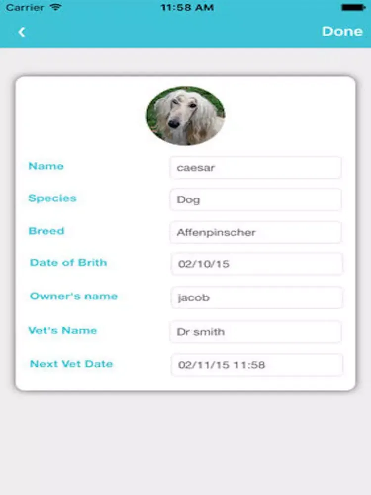 Pets Care App iPad 应用截图