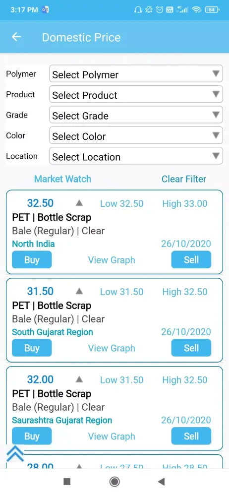Plastic Scrap Wala Price News سکرین شاٹس