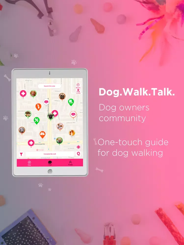 PetSensus - Dog.Walk.Talk iPad  سکرین شاٹس