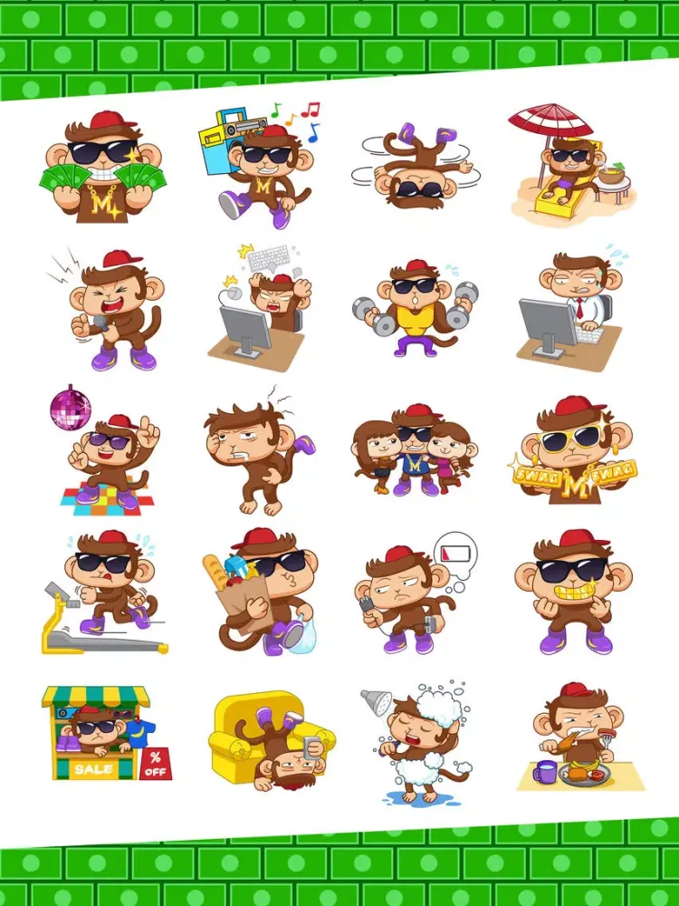Capturas de tela do Swaggy Sticker iPad 