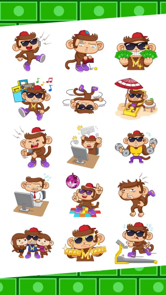 Capturas de tela do Swaggy Sticker