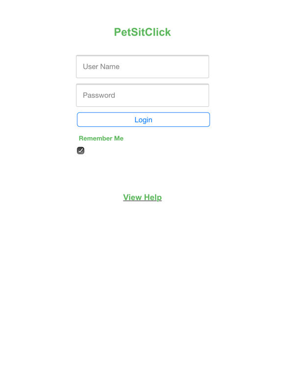 Tangkapan layar PetSitClick Walker/Sitter iPad 