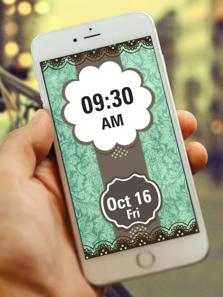 Screenshot di Alarm Clock Vintage Wallpapers Frame & Quote Lite iPad 